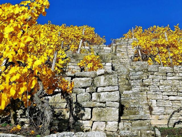 Gold auf der Treppe