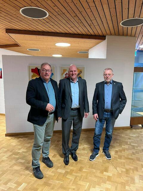 Kreisrat Jürgen Vosseler, Stephen Brauer MdL und Kreisrat Albrecht Rudolf