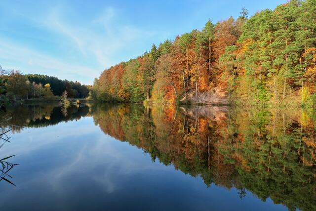 Finsterroter See herbstliche Spiegelung 2