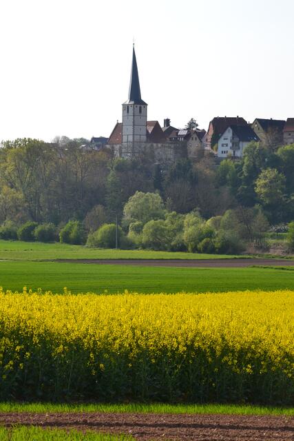 Gochsener Kirche vom anderen Kocherufer