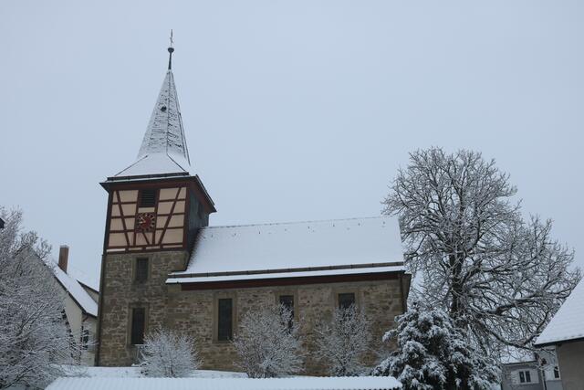 Kirche Untersöllbach im Winter