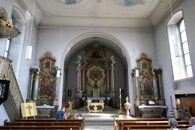 Innenraum der Wallfahrtskirche, Höchstberg