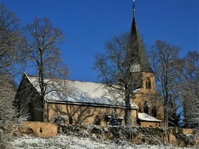 Johanniskirche in Brackenheim im Winter