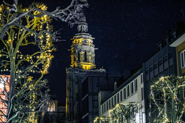Kilianskirche Heilbronn an Weihnachten