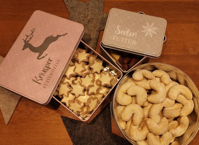 Weihnachtsbäckerei 2020 - Knusperfutterstelle und Seelenfutter