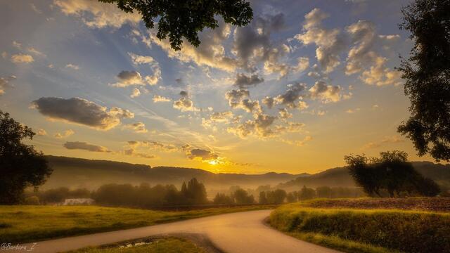 Bild des Monats Hohenlohe im September 2021: "Guten Morgen, Bretzfeld" von Heimatreporterin Barbara Ziech. | Foto: Barbara Ziech
