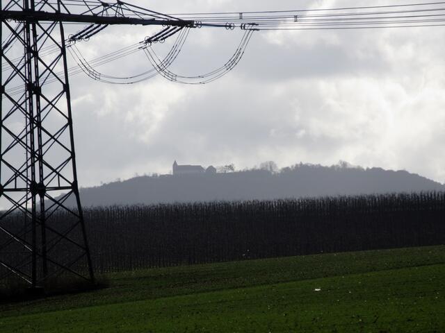 Der "technische" Blick zum Michaelsberg Cleebronn