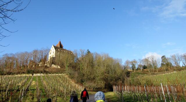 Dann geht es den Schildern nach hinauf auf den Stocksberg