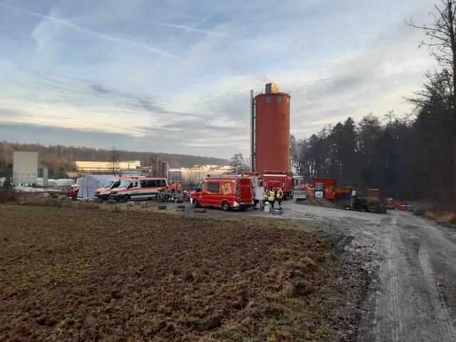 Der Einsatzort befand sich im Gewerbegebiet von Kirchardt.