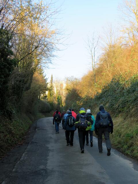 Ein kleiner Anstieg, der kaum das flotte Tempo drosseln konnte.