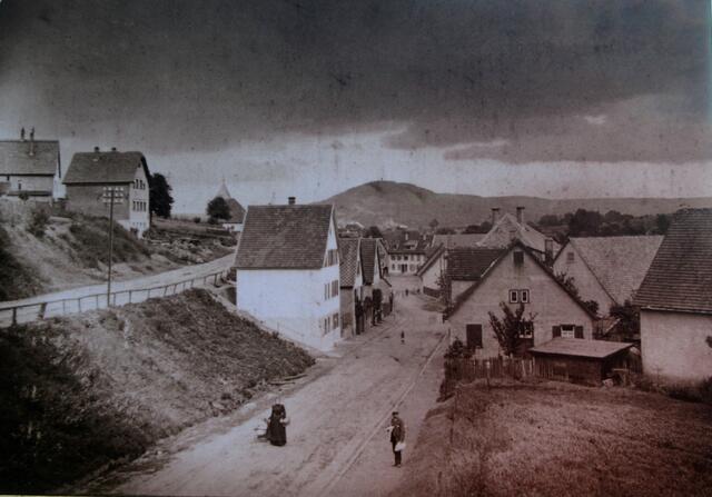 Neckargartacher Blick zum Wartberg früher...
