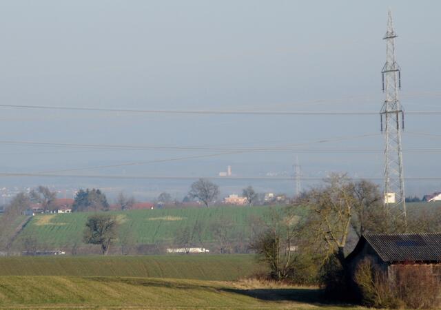 Man kann von Neckargartach aus tatsächlich wieder die Kirche in Höchstberg sehen