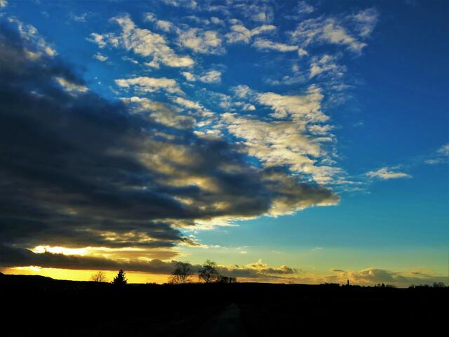 Wolken lösen sich auf