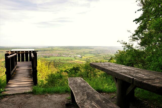 Blick ins Zabergäu vom weißen Steinbruch