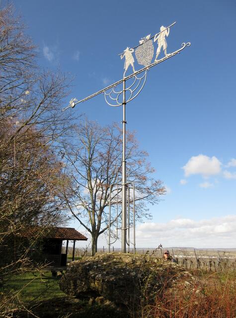 Auch dieses Schild bewegte sich heute im Wind. Ist auch besser nachzugeben, als ab zu brechen ;-)
