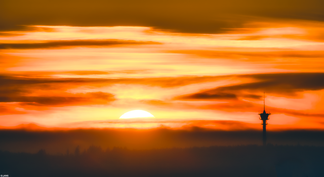 Sonnenuntergang am Stromberg..