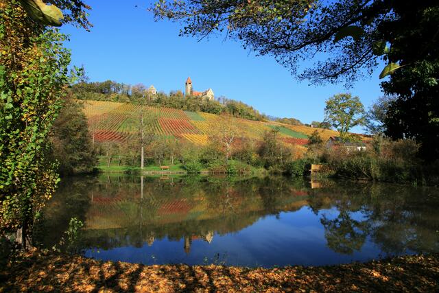 Schloss Stockheim im Herbst