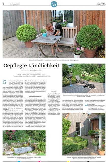 Redakteurin Yvonne Tscherwitschke liebt ihren Hund und ihren Garten in Weißlensburg bei Bretzfeld.