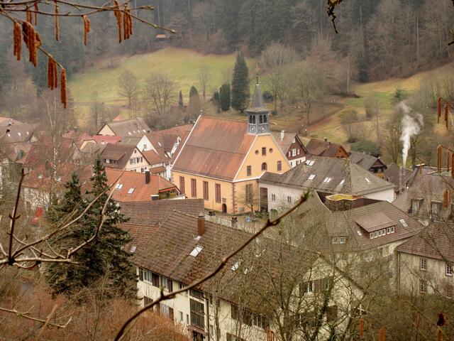 Blick zurück auf Bad Teinach