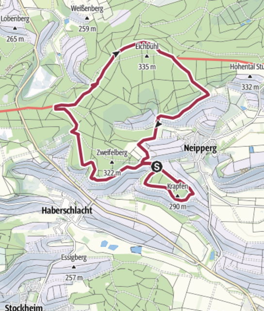 Das ist die Tour - zu finden in ourdooractive / wanderfex Günther Weinert / Die Weinberge und Wälder westlich von Neipperg | Foto: Günther Weinert