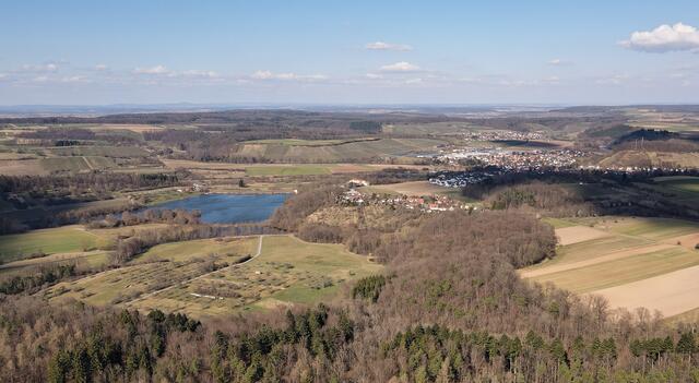 Ehmetsklinge vom Zaberursprung aus gesehen