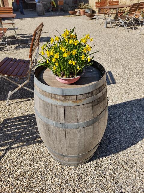 Dekoration im Innenhof