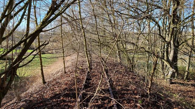 Stillgelegte Trasse der Jagsttalbahn - Bei Winzenhofen im Hohenloher Jagsttal