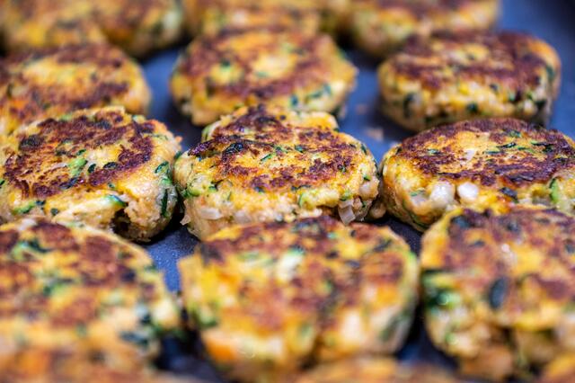 Die Gemüsebratlinge.