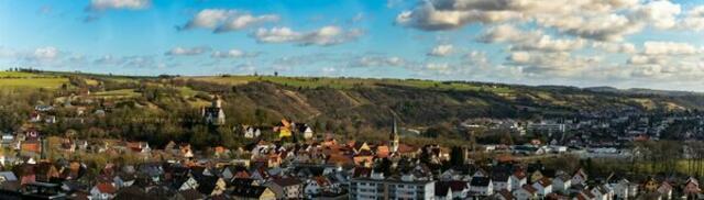 hochauflösendes Panorama von Möckmühl, ca. 450 MP