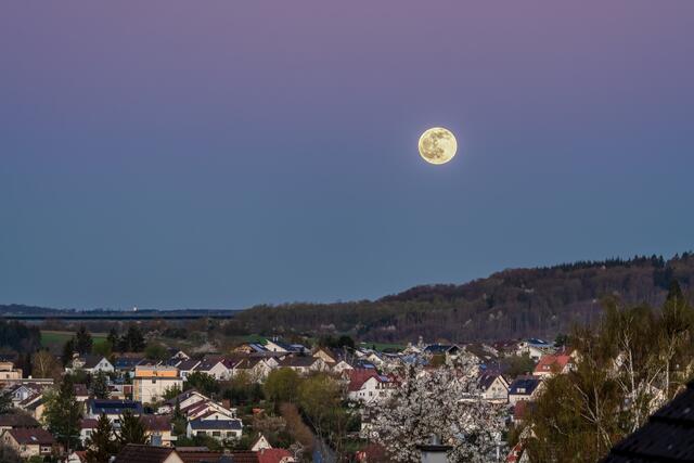 Vollmond über Möckmühl
