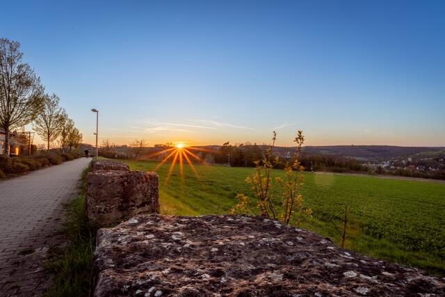 Sonnenuntergang über Möckmühl