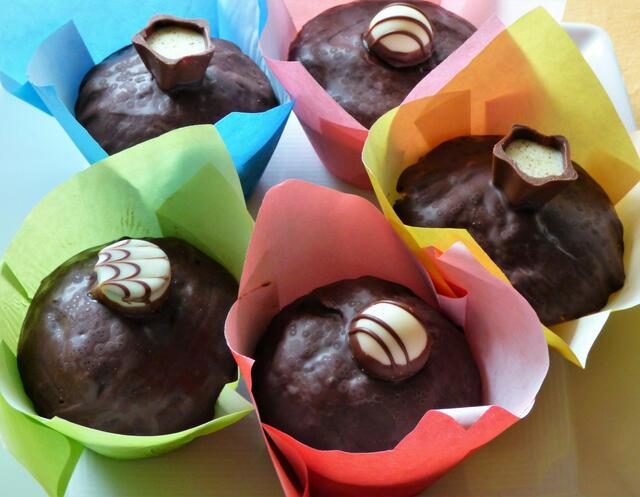 So sehen leckere Überraschungmuffins von Sigrid Schlottke aus - als Schokoverwertung. | Foto: Sigrid Schlottke