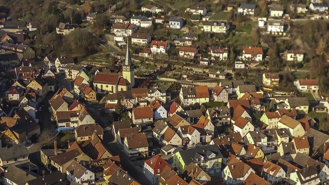 Ortskern von Roigheim im Seckachtal