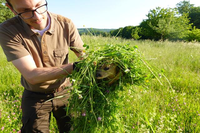 Danny Kapell freut sich über den Fund.