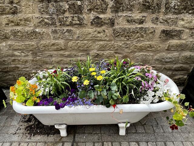 Die Badewanne an der Stadtmauer