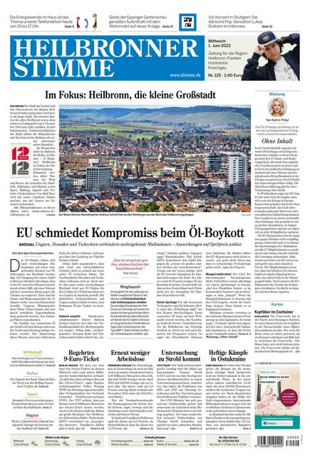 Am 1. Juni ist der faszinierende Blick über Heilbronn von Heimatreporter Andreas Schmitt als Titelbild zu bestaunen.