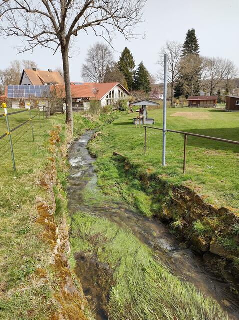 Aussicht auf die Mud vom Rastplatz aus