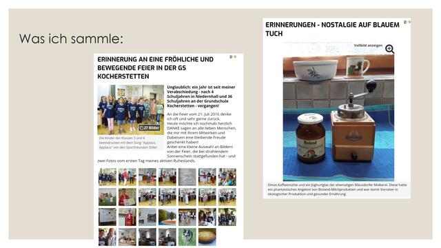 meine.stimme-Beiträge auf meiner Seite