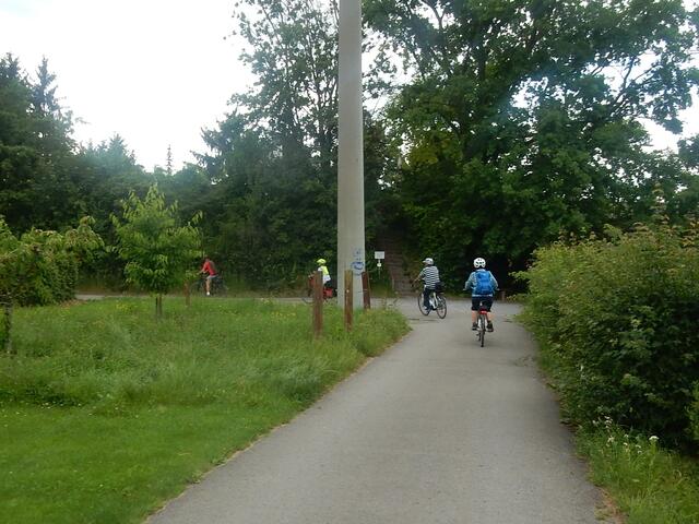 die Radgruppe unterwegs