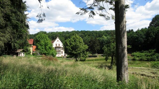 Die Fischzucht am Eingang des Trienzbach- oder Marientals