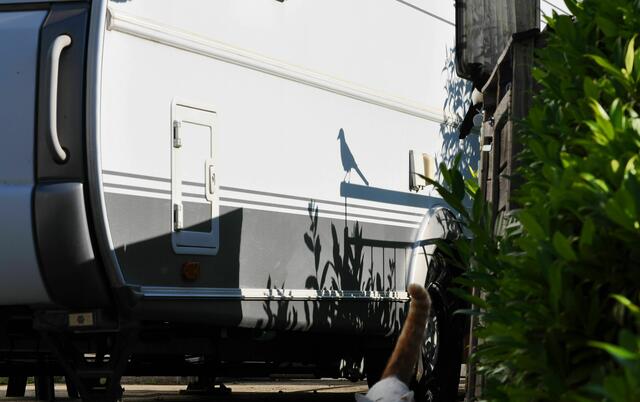 Eine Elster sitzt rechts oben. Samira streicht die Segel und geht. | Foto: Daniela Somers