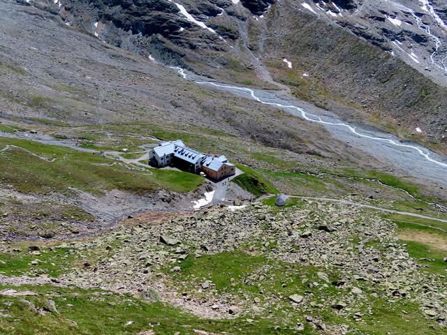 Blick zurück nach dem Aufstieg Richtung Radsattel