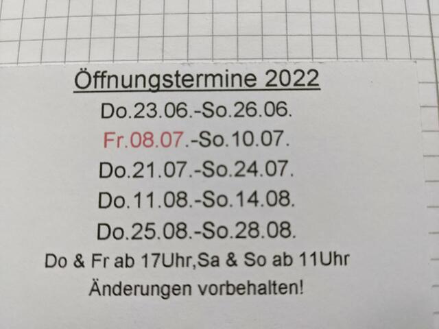 Öffnungszeiten