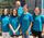 Die Mannschaft der AK 13/14 weiblich der DLRG-Ortsgruppe Gemmingen mit Hannah Klein, Sophie Maier, Jennifer Lecour und Ida Lins mit Trainer Gerd Bestenlehner belegten bei den württembergischen Meisterschaften im Rettungsschwimmen den fünften Platz. | Foto: DLRG