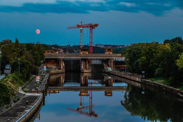 Schleusenbaustelle Lauffen