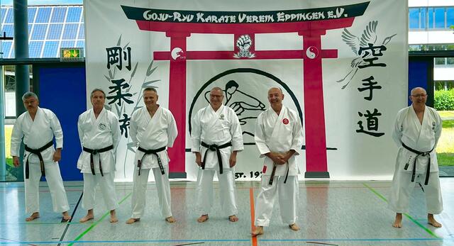 Die Trainer beim GKVBW-Tag (von links nach rechts): Walter Schüle, Peter Krüger, Klaus Hertnagel, Helmut Fischer, Christian Schollenberger und Klaus Fingerle