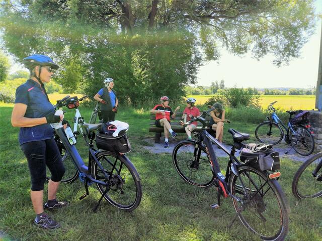 Kleine Trinkpause bei Heinsheim