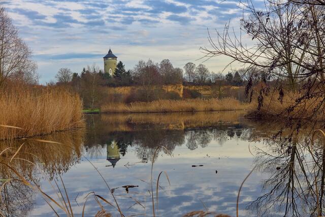 Wasserturm im Ziegeleipark in Böckingen