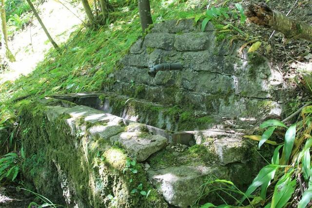 Alter Waldbrunnen bei der Kapelle St. Wendel zum Stein nahe Dörzbach
