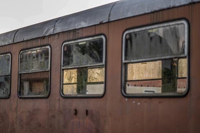 Eisenbahnwagon in Bieringen